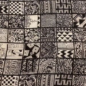 Silk Scarf - Black and White